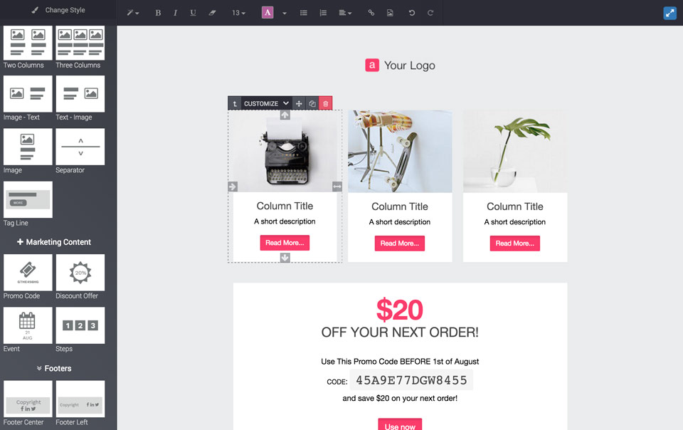 Esempio email marketing