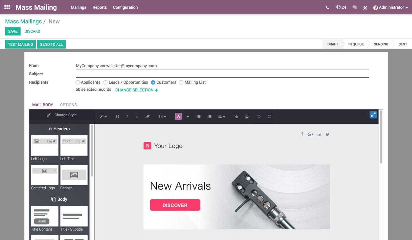 Modulo email-marketing